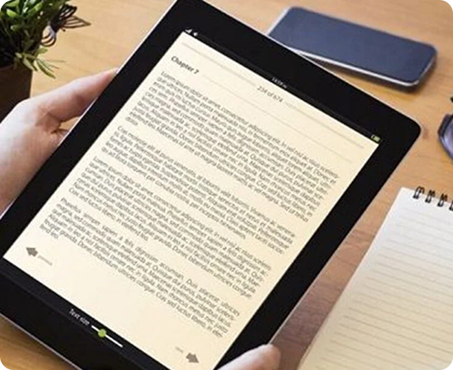 Books and eBook reader